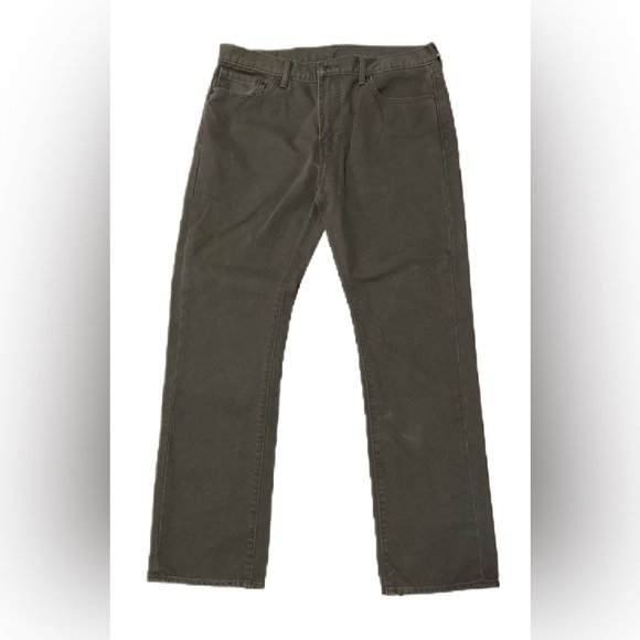 Levi’s 513 Slim Fit Straight Leg Pants Men 36x32 Brown Micro Corduroy Cotton - Picture 1 of 5
